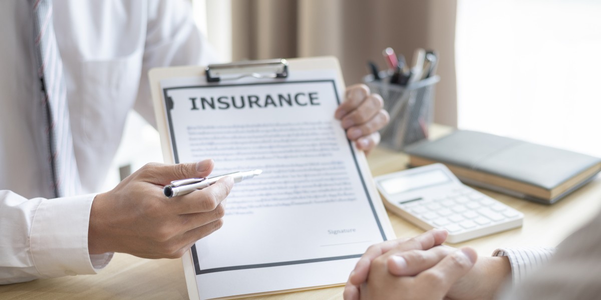 Agent explaining insurance policy details to a customer 